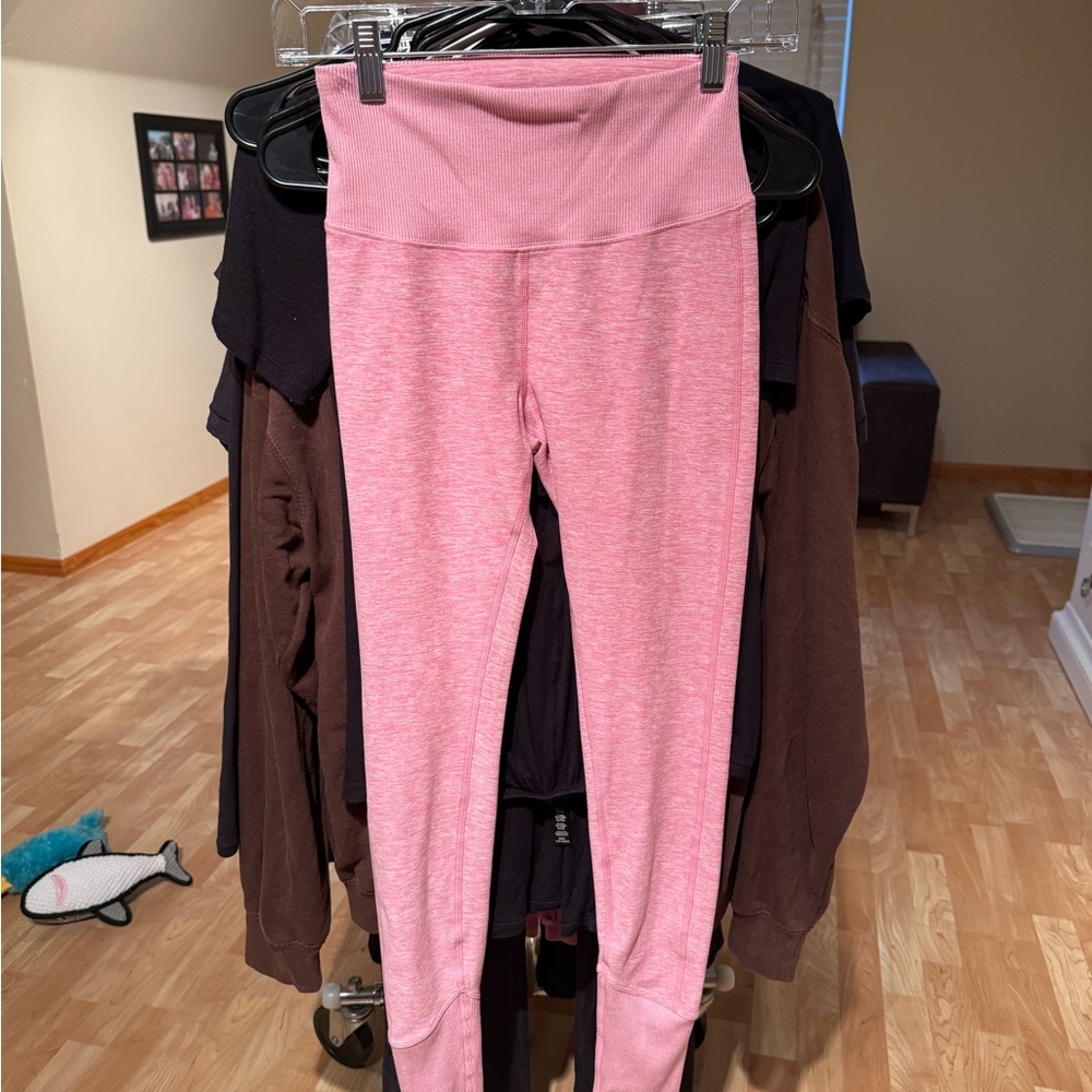 ALO Yoga Pink High-Waist Leggings
